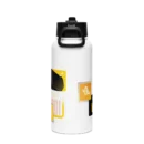 Stainless Steel Water Bottle with a Straw Lid
