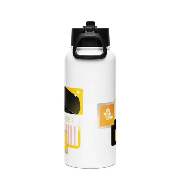 Stainless Steel Water Bottle with a Straw Lid - Image 5