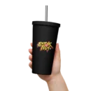 Insulated Tumbler with a Straw