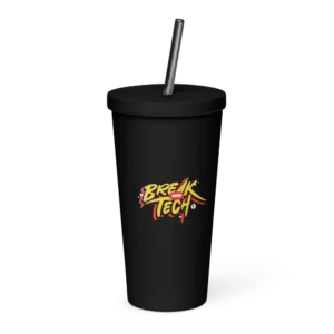 Insulated Tumbler with a Straw