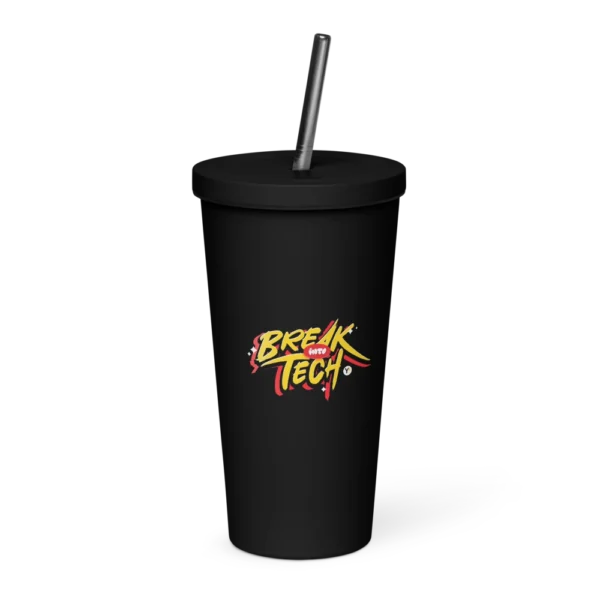 Insulated Tumbler with a Straw