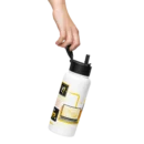 Stainless Steel Water Bottle with a Straw Lid