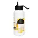 Stainless Steel Water Bottle with a Straw Lid
